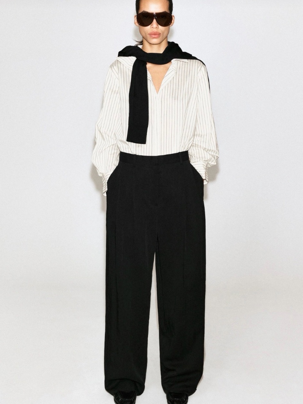 COS Relaxed Fluid Wide-Leg Trousers